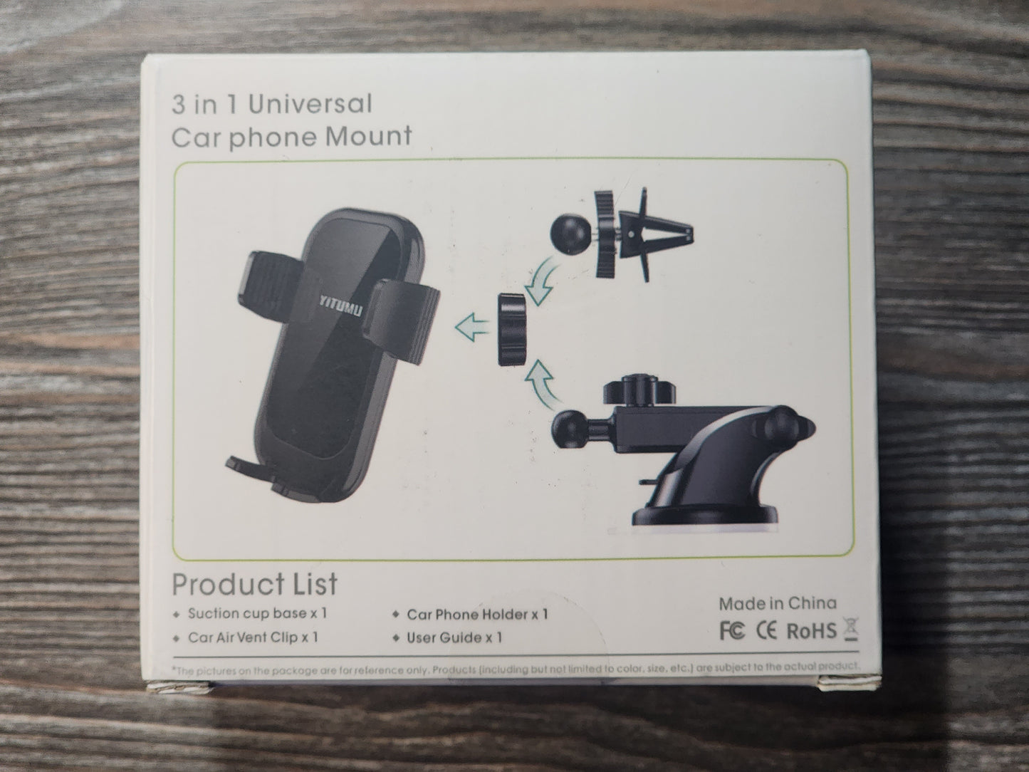 3 in 1 Universal Car Phone Mount