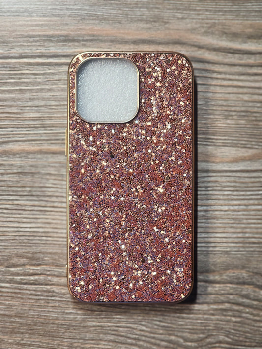 iPhone Pro Phone Case 6.1 Bling Rose Gold