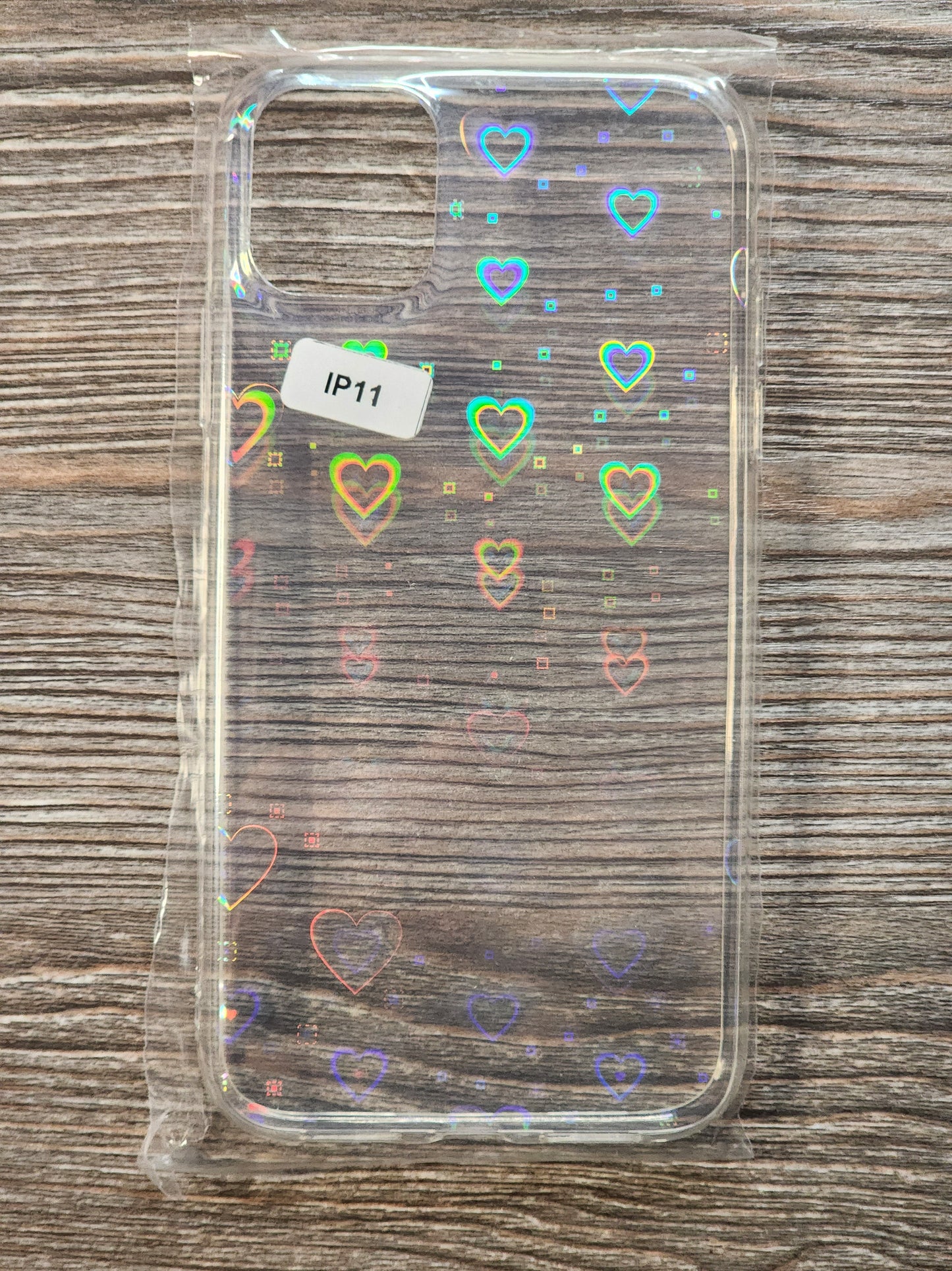 iPhone 11 Clear Heart Phone Case