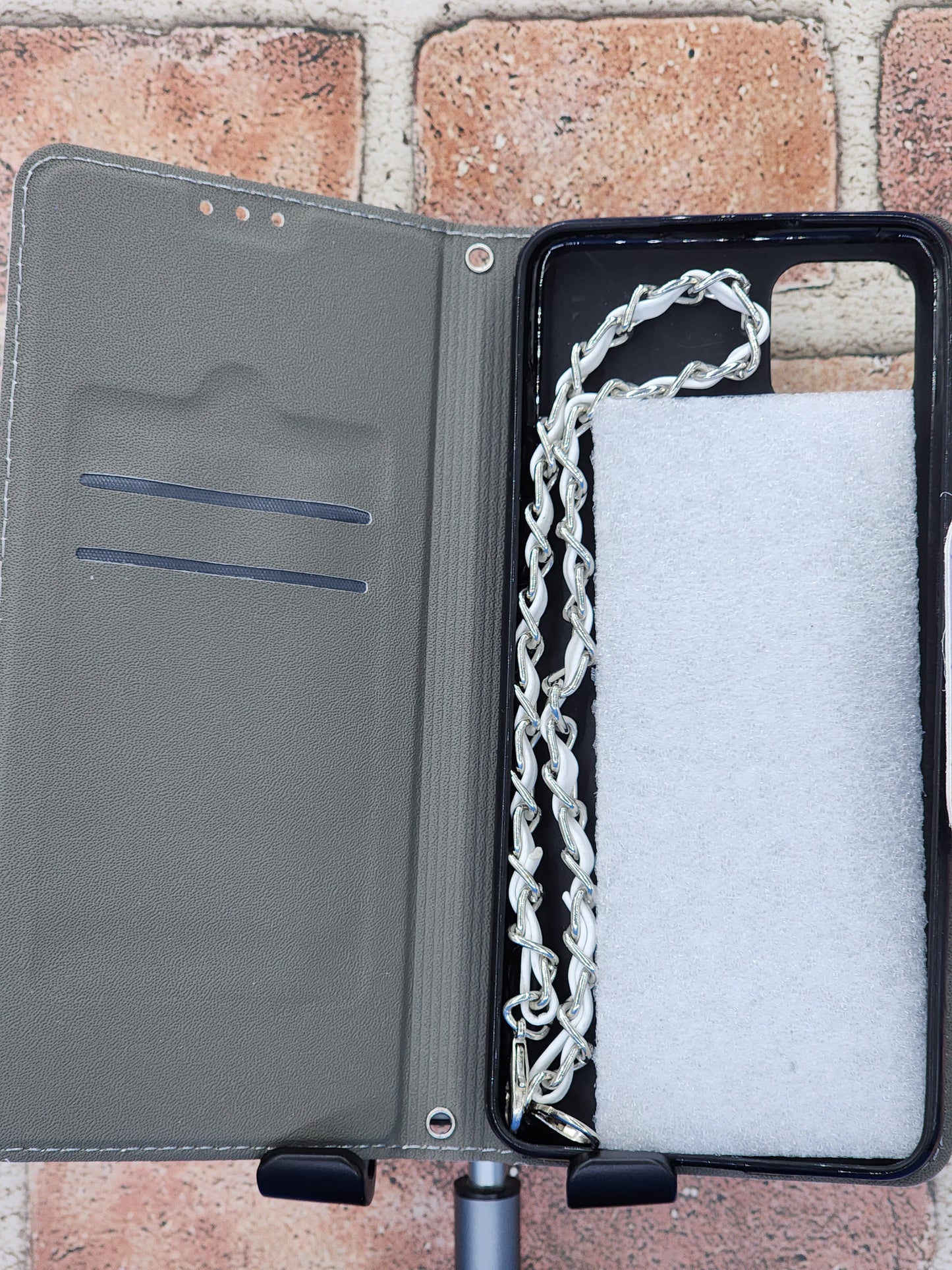 Samsung Galaxy A12 Wallet Dog Print Phone Case