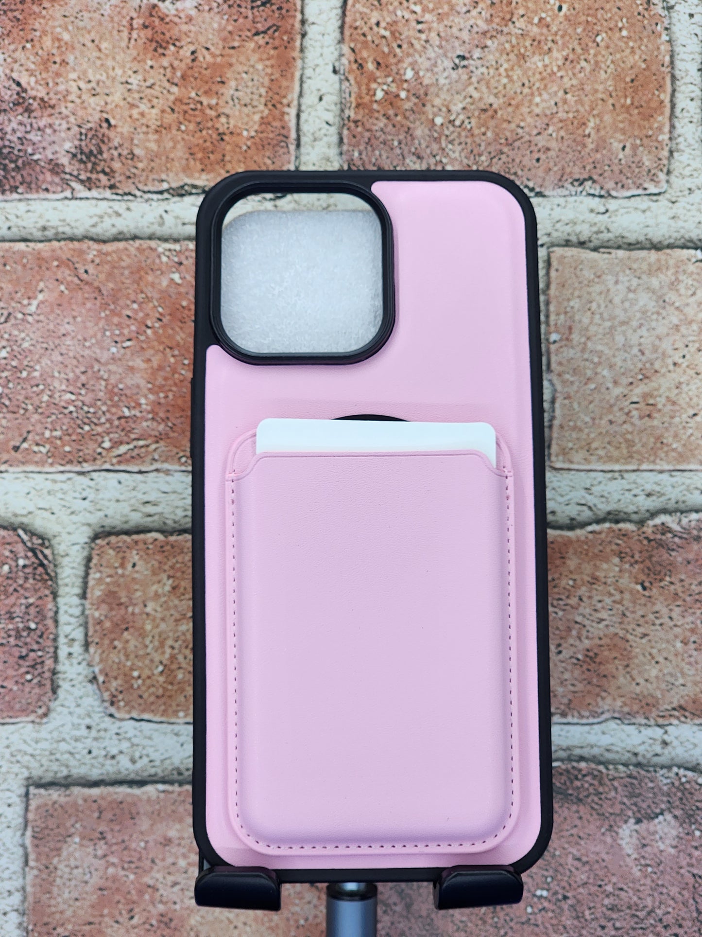 iPhone 15 Pro Max Pink w/ Magnetic Removable Wallet