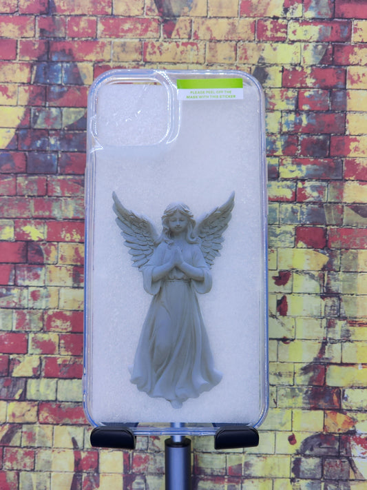 iPhone 15 Plus Clear White Angel