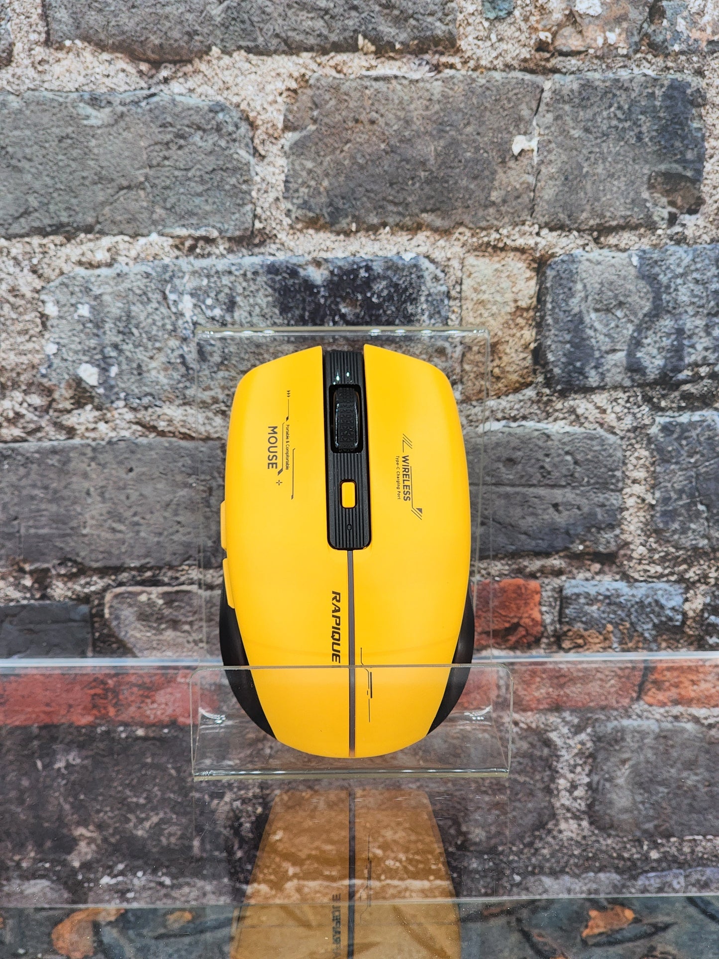 Rapique Bluetooth Wireless Mouse R110 Black/Yellow