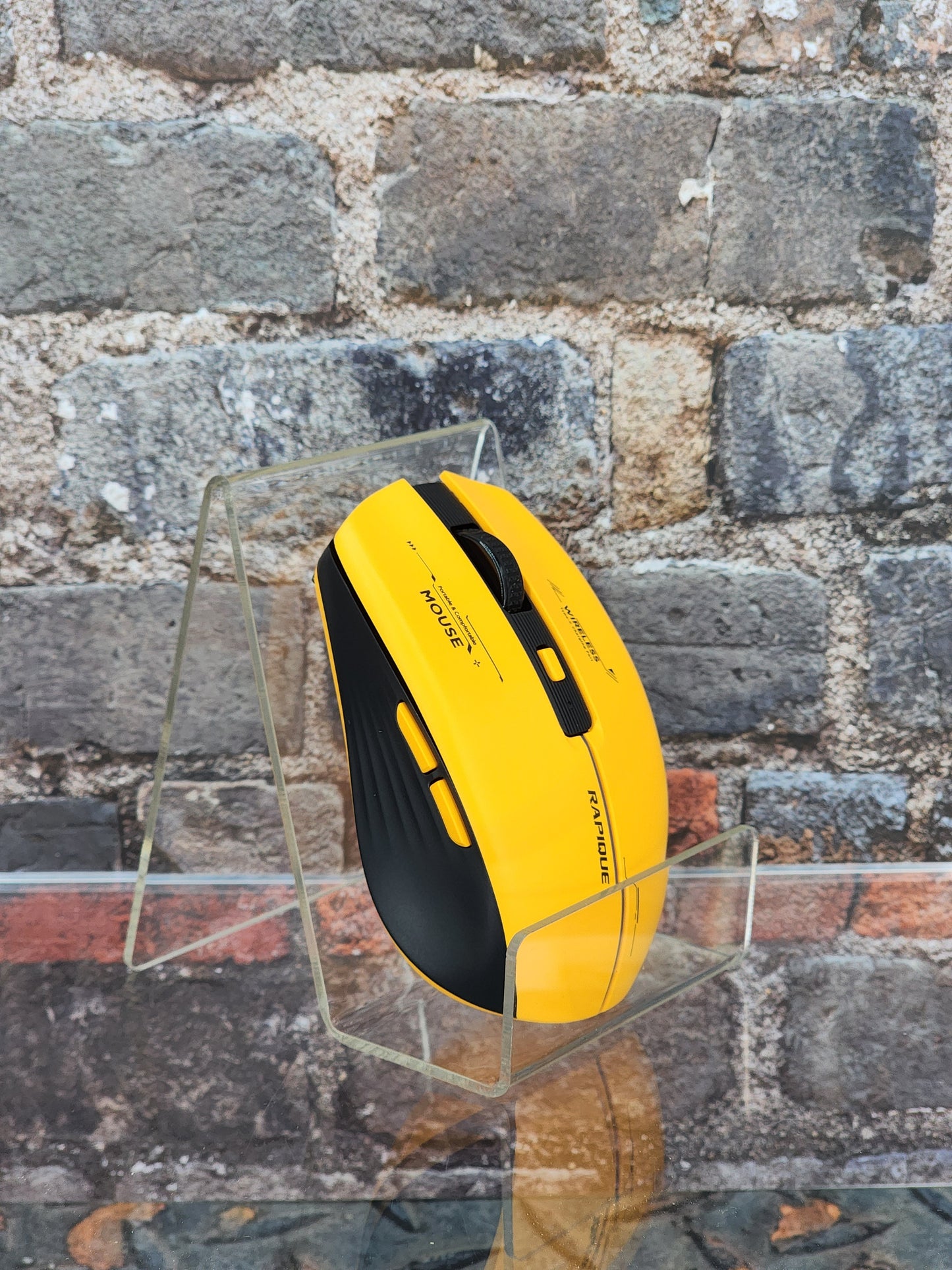 Rapique Bluetooth Wireless Mouse R110 Black/Yellow