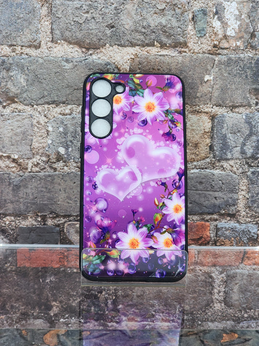 Samsung Galaxy S23 Purple Heart Flower