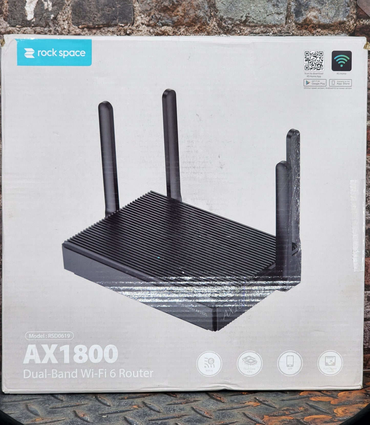 Rockspace AX1800 Dual-Band Wi-Fi 6 Router