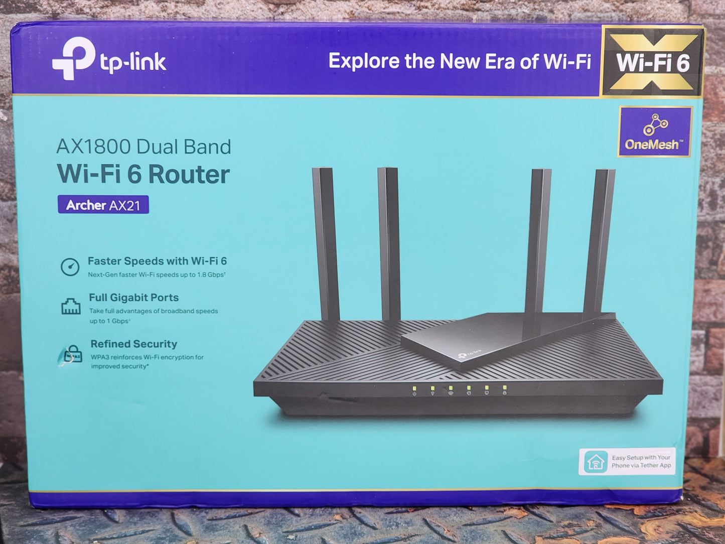 TP-Link AX1800 Works with Alexa Dual Band Gigabit Router - Black